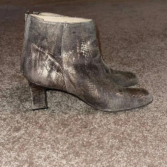Timothy Hitsman Vintage Snakeskin Booties - size 9 - Picture 1 of 6